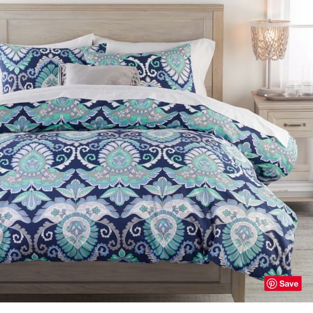 NWOT Pottery Barn Teen Twin Duvet Cover and Shams
